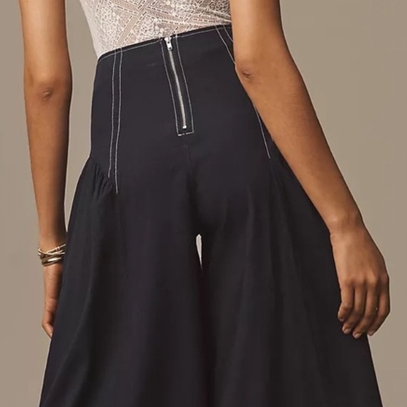 ANTHROPOLOGIE EXTENDED WAIST WIDE LEG LINEN PANTS SIZE 2T, 16T MSRP $138.00 NWT - Picture 10 of 10